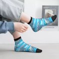 thumbnail image 2 of Pofeuu Dolphin Print 30cm Socks, Adult Running Hiking Socks for Youth and Adult, 2 of 7