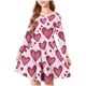 thumbnail image 4 of TaTaai Valentine Heart Print Long Sleeve A-Line Skater Dress, Valentine's Day Gift, Casual Party Twirly Dress Gift, 4 of 5