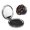 Round Shape, variant on Magic Skull Book Witchcraft Portable Double-Sided Face Mirror Square, Magnifying Compact Pocket Mirror with PU Leather Cover