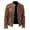 Bronze, variant on Fgnfyis Mens Jackets Motorcycle Leather Jacket Stand Collar Punk Style Windproof Outerwear for Casual Riding Winter Coats for Men Beige 5XL
