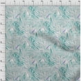 thumbnail image 3 of oneOone Velvet Teal Green Fabric Leaves Fabric For Sewing Printed Craft Fabric By The Yard 58 Inch Wide, 3 of 5