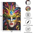 thumbnail image 3 of Coolnut Mardi Gras Carnival Mask Feathers Kitchen Dish Towel Set,Drying Kitchen Towels Tea Towels Gift Set for Drying Cleaning Cooking Baking 4Pcs Wash cloth, 3 of 7