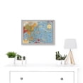 thumbnail image 2 of Military Map Turner 1944 World War WWII On To Tokyo Pacific Artwork Framed Wall Art Print A4, 2 of 4