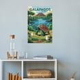 thumbnail image 4 of Unique Galápagos Classic Poster Retro Ecuador Cityscape with Exotic Animals & Islands Canvas Poster, 4 of 8