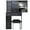 57#Black,MDF, variant on Small Size Left Drawer Desktop Vanity Table+ Cushioned Stool,Extra Large Sliding Mirror,Multi Layer,High Capacity Storage Fashionable Dresser,Suitable for Small Space,Epa,Gcc,Ul Certificate,Black Mdf