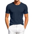 thumbnail image 3 of Oalirro Mens Textured Mesh Pocket T-Shirt - Crew Neck Lightweight Breathable & Quick-Dry Summer Tee, 3 of 10