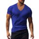 thumbnail image 1 of Camisa de algodón informal de color liso y manga corta para hombre - Material cómodo, para uso diario/fiestas, M-XXXL, 1 of 7