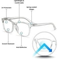 thumbnail image 2 of Readerest Blue Light Blocking Reading Glasses Clear 200 Magnification, 2 of 6