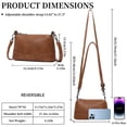 thumbnail image 2 of GAEKEAO Women’s Small Crossbody Bag Vegan Leather Shoulder Purse Adjustable Strap Compact Travel Handbag for Daily Use, 2 of 7