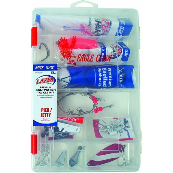 Eagle Claw Lazer Sharp Pier/Jetty Saltwater Tackle Kit