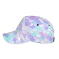 thumbnail image 5 of Naloa Original Classic Low Profile Hat Men Women Baseball Cap Dad Hat Adjustable Unconstructed Rainbow Scales Print Cap, 5 of 9