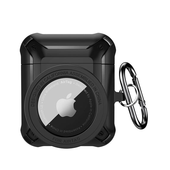 Case for Airpods Pro and AirTags Cover, 2 in 1 Rugged Protective Case Shockproof Airpod Pro Case for Men Women with Keychain iPod Pro Skin for Airpods Pro and Airtag