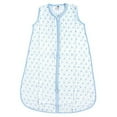 thumbnail image 2 of Hudson Baby Infant Boy Muslin Cotton Sleeveless Wearable Sleeping Bag, Sack, Blanket, Blue Sheep, 6-12 Months, 2 of 2