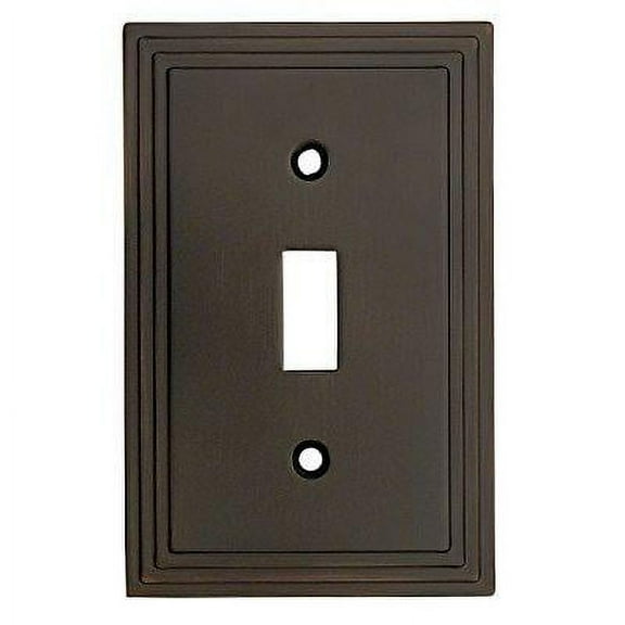 Cosmas 25053-ORB Oil Rubbed Bronze Single Toggle Switch Plate Switchplate Cover