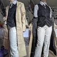 thumbnail image 2 of 26-27 Bungo Stray Dogs Dazai Osamu Cosplay Costume Wig Uniform Long Jacket Coat Suit Adult Halloween Party Costumes Outfit for Men, 2 of 4