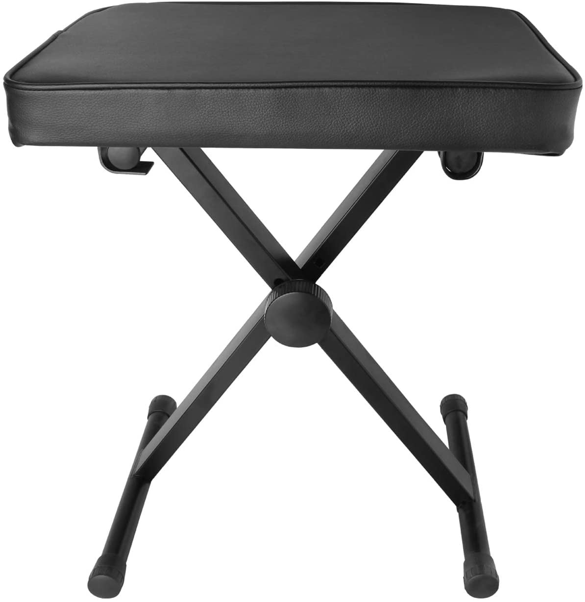 WUIIEN Piano Bench Adjustable Piano Keyboard Chair Padded Seat Rubber Feet Steel Stoo 