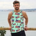 thumbnail image 6 of KLL Usa Flag Print Men's Muscle Gym Workout Stringer Tank Tops Bodybuilding Fitness T-Shirts Tank Tops Men-XX-Large, 6 of 7