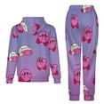 thumbnail image 2 of Game Kirby Unisex Hoodies And Sweatpants Set Sweatshirts Jogger Pants Hooded Hoody Tracksuits Set Suit Winter Daily Adult Sweatsuit 2 Pcs, 2 of 9