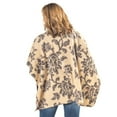 thumbnail image 4 of High Neck Button Cape with Floral Pattern, 4 of 4