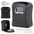 thumbnail image 1 of Caja ignífuga Miuline con cerradura, caja de seguridad para llaves, caja de seguridad para llaves de pared con combinación de 4 dígitos para guardar llaves en interiores y exteriores, oficinas y, 1 of 7