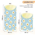 thumbnail image 4 of Daisy White Dots Pattern Flameless Candles 2 PCS with Remote Realistic Moving Flame LED Tapered Pillar Set for Home Decor, 4 of 7