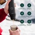 thumbnail image 3 of Nano Ptable Electric Espresso Machine, Travel Coffee Maker f Camping, Car Coffee Maker Self-Heating with USB-C, With Ground Coffee & NS Capsule f RV, Hiking, Office, 3 of 4