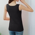 thumbnail image 4 of Taqqpue Débardeurs pour Femmes Décontracté Sans Manches Col Rond T-Shirts Ajusté Blouse Grande Taille Douce Tendance Basique Blouse, 4 of 5