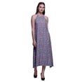 thumbnail image 1 of Bimba Robe de Plage Dos Nu Imprimée Florale pour Femmes Col Halter Long RayonDress-TTG, 1 of 6