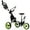 Green, variant on Gymax 3-Wheel Foldable Golf Push Pull Cart Trolley w/ Seat Adjustable Handle Green