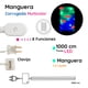 thumbnail image 3 of Manguera Decorativa Navideña Corrugada Blanca Luz LED Multicolor 3 m Importadora La Merced, 3 of 4