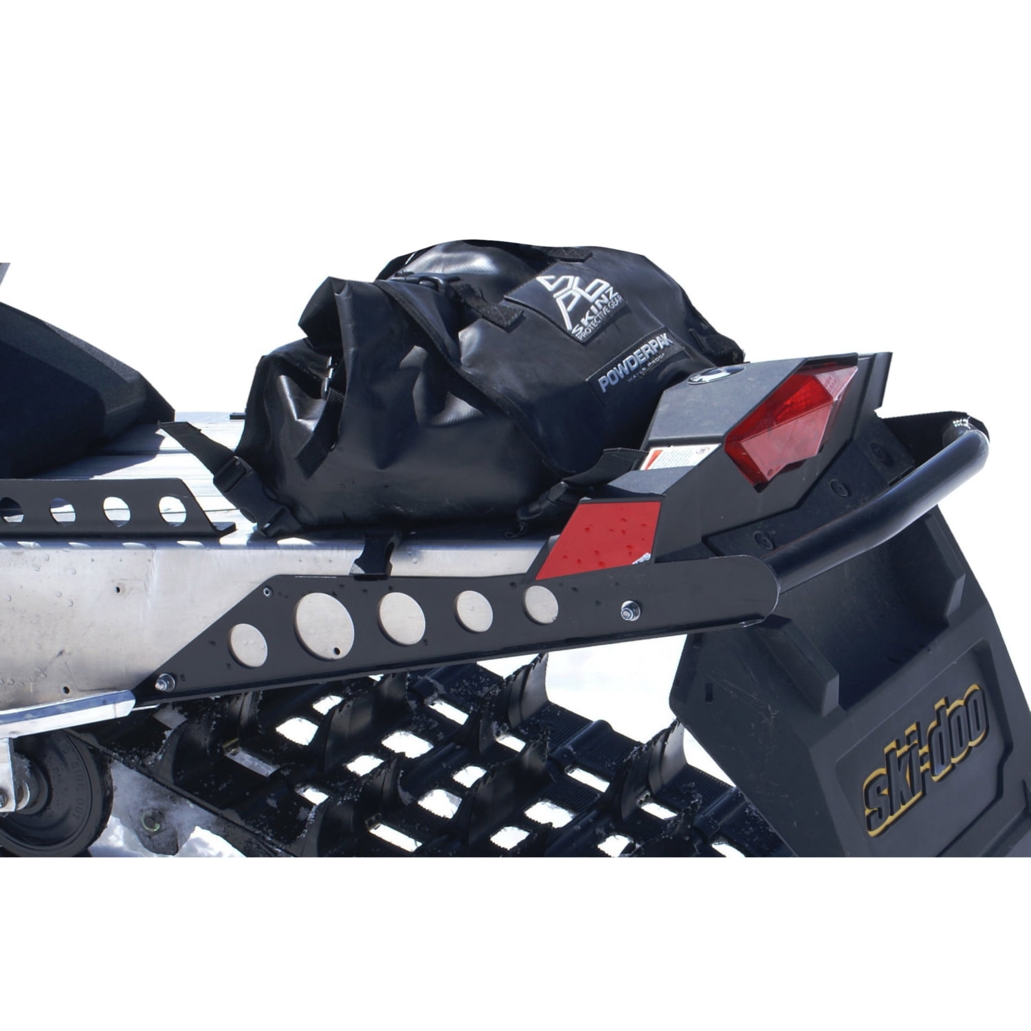 Skinz AluminumPolished Bumper Rear Aluminium Fits Skidoo Black