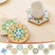 thumbnail image 1 of Fiudx Juego de Manualidades de Mosaico, Kit de Posavasos Diy, Mosaicos de Colores Brillantes, Juego Completo de Herramientas, Antiestrés, Perfecto para Regalar, Diversión Creativa, Pegamento de 6 Ml,, 1 of 5