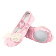 thumbnail image 2 of breaise Satin Ballet Shoes for Girls Dance Practice Slippers Split Soft Leather Flat Shoes, 2 of 10