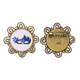 thumbnail image 1 of Mascarilla azul Feliz Carnaval de Venecia Broche de flores, regalo de joyería para mujeres y niñas Unbranded M, 1 of 3