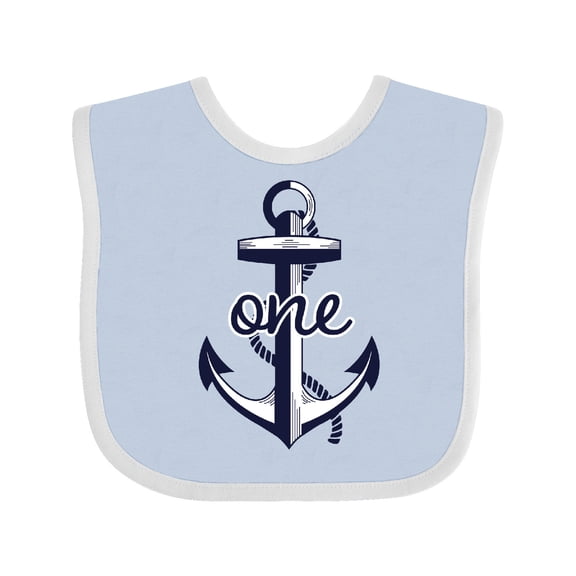 Inktastic 1st Birthday Anchor Boys or Girls Baby Bib