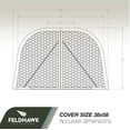 thumbnail image 2 of feldhawk 38 in. x 58 in. Steel Powder Coated Black, D - Shaped Egress Window Well Cover Semi-Universal Fit, 2 of 10