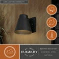 thumbnail image 4 of Evans Aluminum 1 Light Integrated LED Textured Black Contemporary Outdoor Wall Sconce, 4 of 10