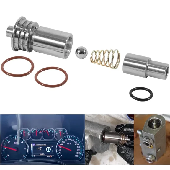 7Pcs STL010 Flow Bypass Valve Kit Fit 2014-Up GM 6L80 6L90 Cadillac Chevy GMC