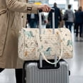 thumbnail image 4 of Garronmavis Large Quilted Duffle Bag for Women Cute Horse Print Weekender Bag Overnight Carry On Tote with Zipper Pocket Gym Dance Travel Bag, 4 of 7
