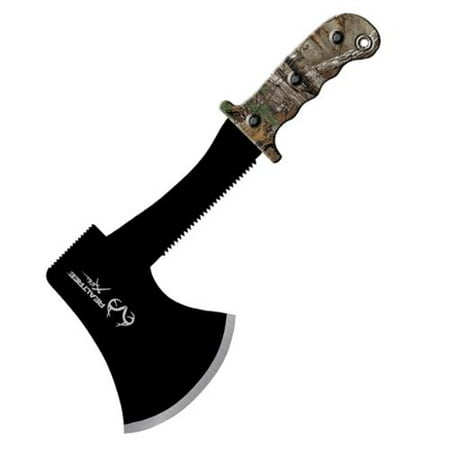 Realtree Xtra 10.5" Full Tang Hatchet, Camo Handle and Sheath