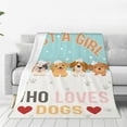 thumbnail image 3 of Dog Blanket Puppy Plush Gift for Girls Women Kids Dogs Animals Lover Throws Comfy Lightweight Cute Puppies Pet Sheet Soft Blankets for Couch Sofa Couch Living Room Bed Camping Travel 50"x 40" Decor, 3 of 6