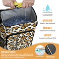 thumbnail image 2 of Travel Cooler Bag - Beige and Black Of Leopard Print Camping Beer Cooler Backpack with Bottle Opener- Waterproof Insulated Picnic Backpacks - Cooler Bag for Beach, 2 of 6