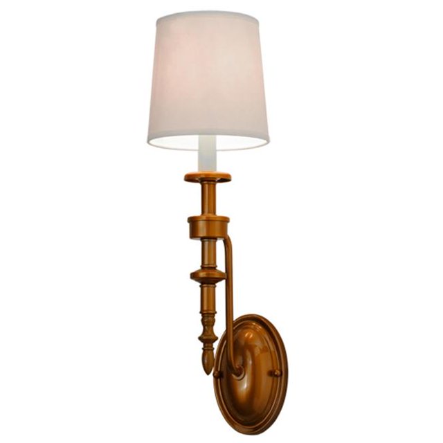 Meyda 148903 Applique Murale Toby de 6 Po&44; Teinte en Laiton