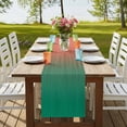 thumbnail image 4 of Table Runners 70 Inches Long Dress Scarves, Red Green Ombre Farmhouse Coffee/Dining/Kitchen Table Decor, Holiday Table Runner, Modern Art Gradient Orange 13x70 Inch, 4 of 9