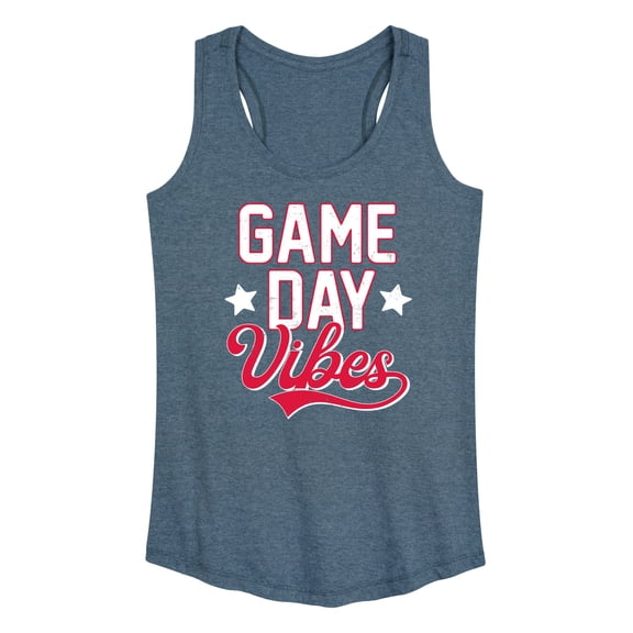 Instant Message - Game Day Vibes Baseball - Women's Racerback Graphic Tank