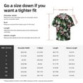 thumbnail image 7 of Wukai Lilies Flowers Men's Casual Short-Sleeve Button Down Shirt - Lightweight Summer Dress Shirt for Daily Wear-X-Large, 7 of 7