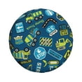 thumbnail image 2 of Easygdp Dump Truck Wheel Sun Guard, Spare Tire Cover,Universal Trailer Suv Truck Camper Travel,Easy To Install And Remove -14 Inch, 2 of 9