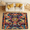 Multicolour 4, variant on CURLYOOT Mexican Style Area Rugs 5'x7' Washable Rug Large Living Room Rug Non Slip Mexican Flower Indoor Floor Carpet for Dining Room Bedroom Home