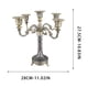 thumbnail image 3 of Candelabro de metal estilo europeo | Decoración de mesa vintage para cenas románticas y bodas | Candelabro galvanizado, 3 of 7