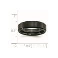 thumbnail image 6 of Black Ceramic Beveled Edge 6mm Brushed and Polished Band, 6 of 7